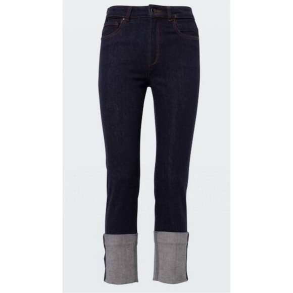 Dorothee Schumacher True Navy Denim Love Turn Up Cuff Pant Jeans - Picture 2 of 14